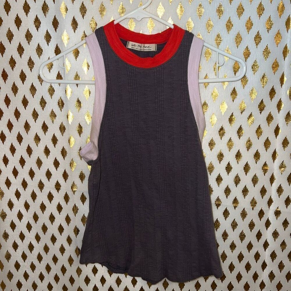 Free People We The Free Cooper Tank top color block size S
